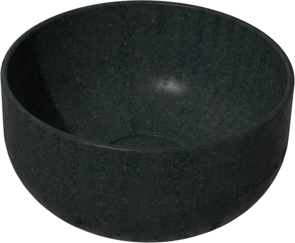 Balmani Bowl Aufsatzwaschbecken: Granit, poliert, rund, Ø 24 cm Markenprodukt