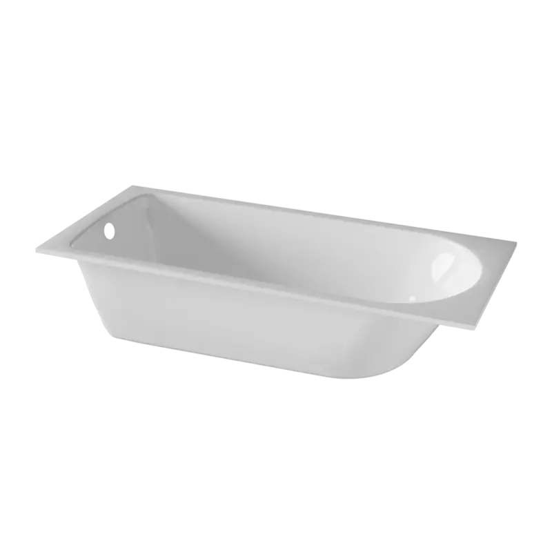 Finale Aktion Luca Varess Snello 1-Personen-Einbaubadewanne: 170 x 75 cm, Acryl, Weiß glänzend