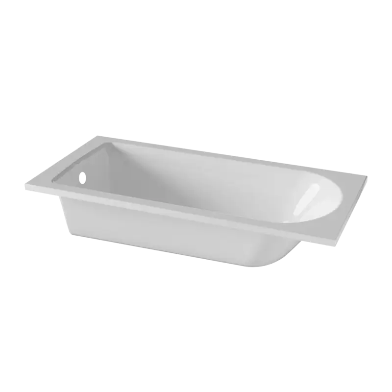 Kracherpreis Luca Varess Rosala 1-Personen-Einbaubadewanne: 170 x 80 cm, Acryl, Weiß Glänzend