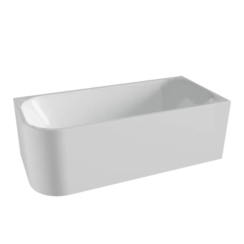 Top-Preis Luca Varess Mezzo 2-Personen-Eckbadewanne: rechts, 180 x 80 cm, Acryl, Weiß glänzend