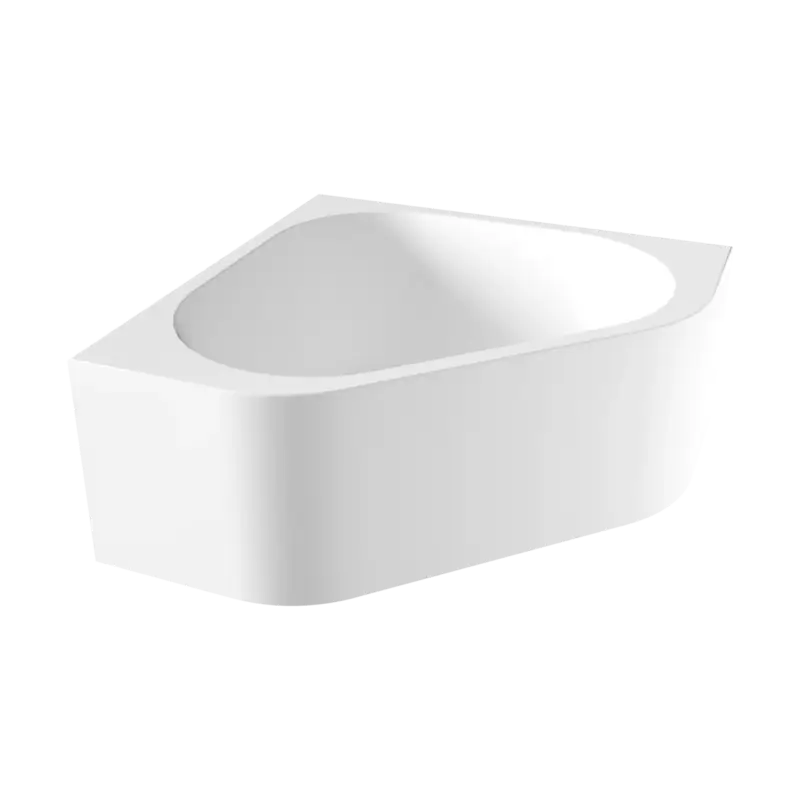 Zertifiziert Luca Varess Idol 2-Personen-Eckbadewanne: links oder rechts, 135 x 135 cm, Acryl, Weiß matt