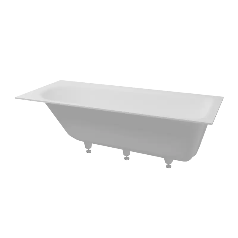 Abverkauf Balmani Rallanta 1-Personen-Einbaubadewanne: 170 x 75 cm, Solid Surface, Weiß matt