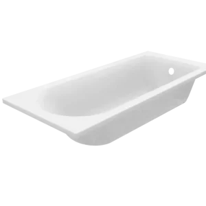 Schnäppchen Luca Varess Rosala 1-Personen-Einbaubadewanne: 170 x 75 cm, Acryl, Weiß mat