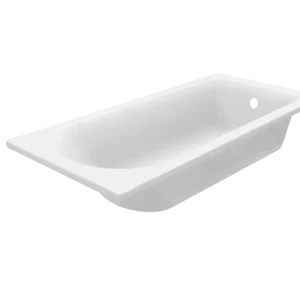 Highlight Luca Varess Rosala 1-Personen-Einbaubadewanne: 170 x 80 cm, Acryl, Weiß mat