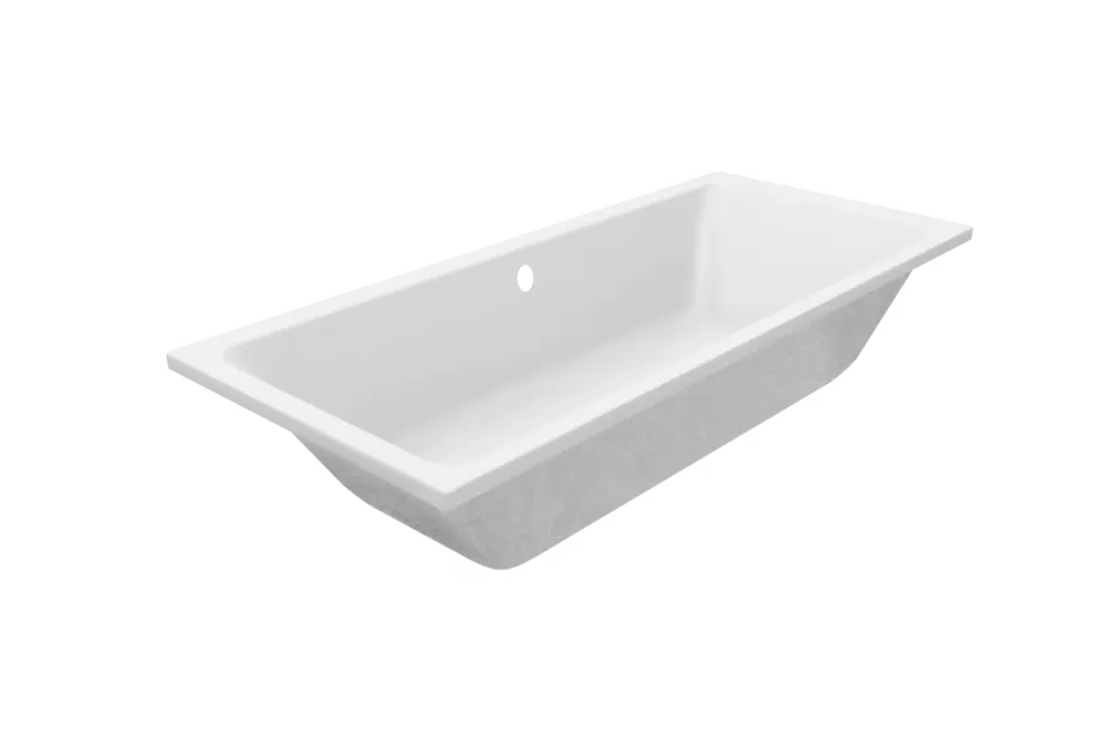 Zertifiziert Luca Varess Sandrina 2 Personen Einbaubadewanne 180 x 80 cm, Acryl Weiß mat
