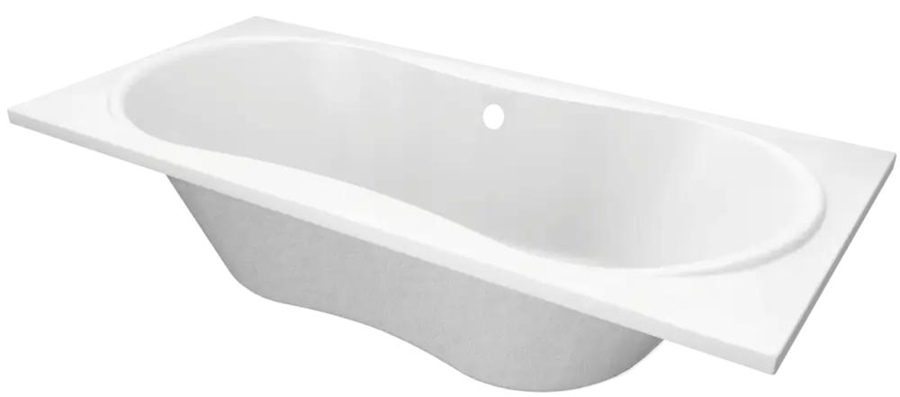 Aktuell Luca Varess Trasime 2 Personen Einbaubadewanne 190 x 90 cm, Acryl Weiß mat