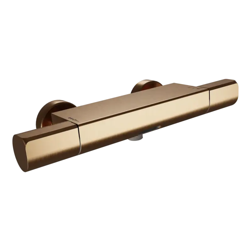Blaufoss Eris Thermostat-Armatur Wandmontage Aufputz Badewannenarmatur brushed rosegold Bestpreis