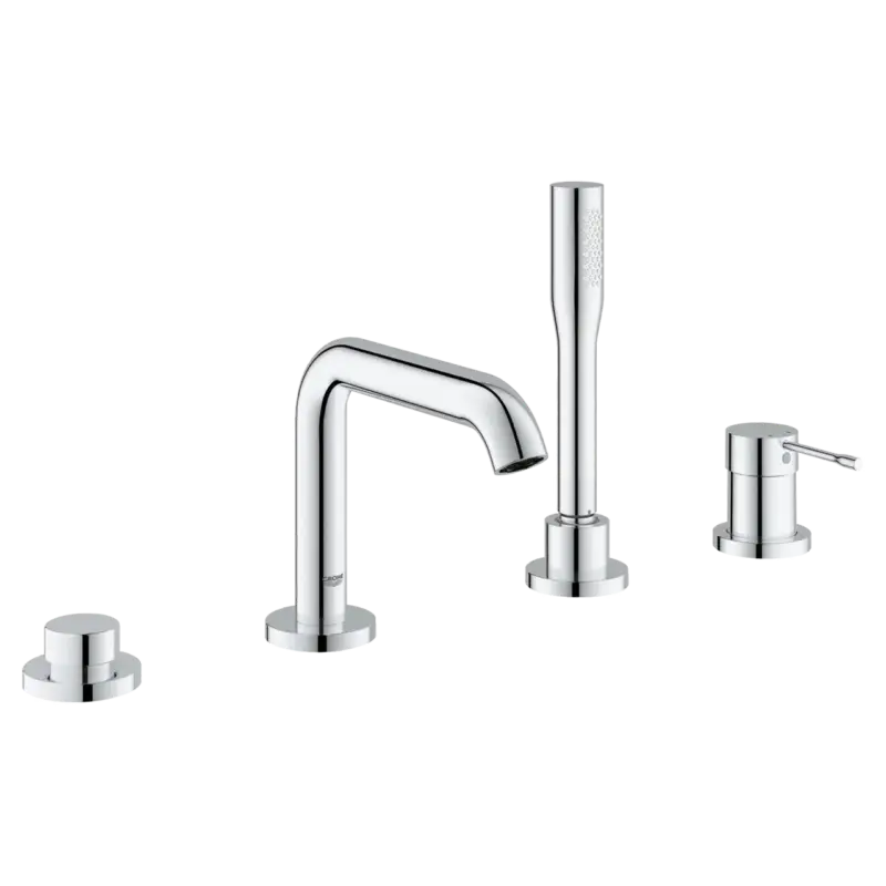 Grohe Essence 4-Loch Badewannenrandarmatur: Chrom glänzend Neue Ware