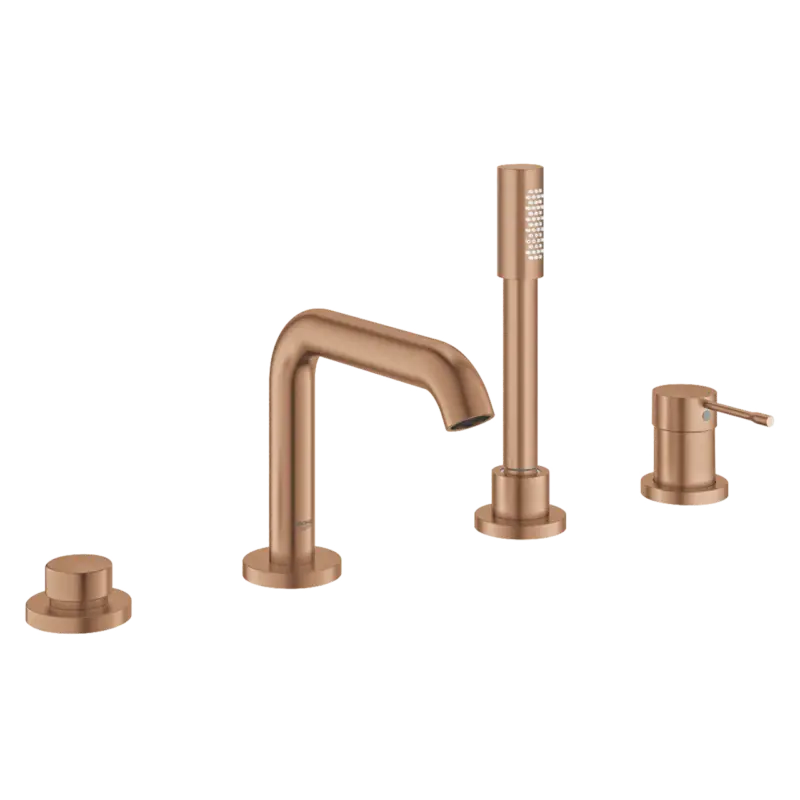 Grohe Essence 4-Loch Badewannenrandarmatur: Brushed Warm Sunset Direktkauf