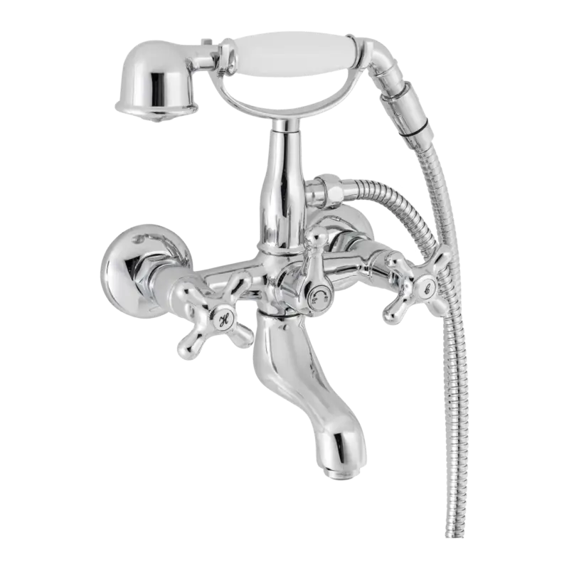 Top-Seller Blaufoss Star Badewannenarmatur: Chrom glänzend, mit Brausekopf