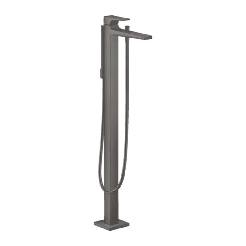 Top-Seller Hansgrohe Metropol freistehende Badewannenarmatur: Brushed Black Chrome, inkl. Handbrauseset