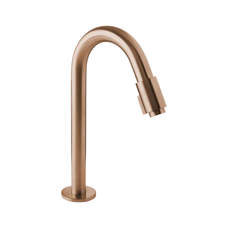 Blaufoss Ottawa Kaltwasserhahn: Erhöht, Brushed Rosegold Schneller Versand