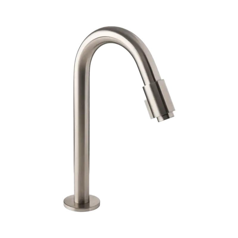 Blaufoss Ottawa Kaltwasserhahn: Erhöht, Brushed CoolMetal Markenprodukt