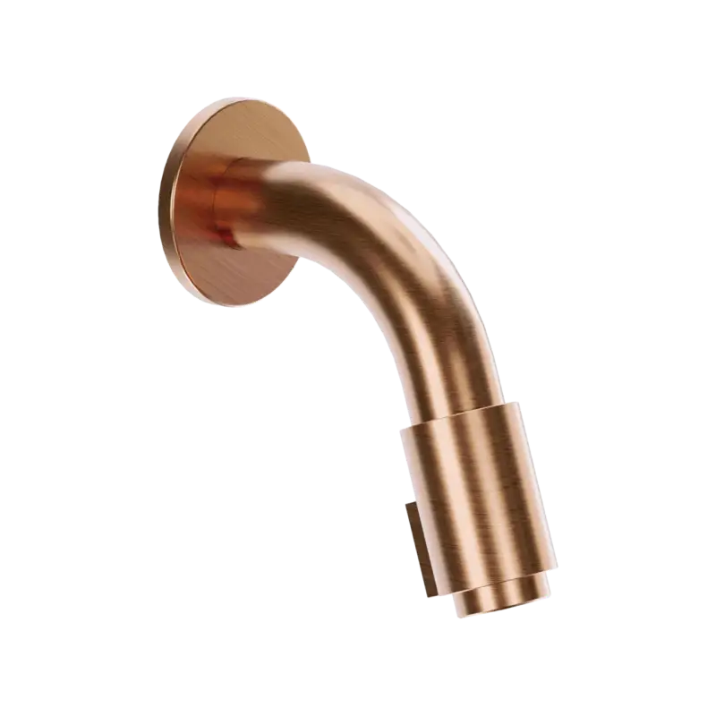 Blaufoss Ottawa Kaltwasserhahn: Wandmontage, Brushed Rosegold Schneller Versand