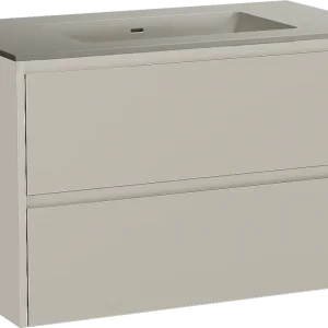 Storke Seda hängendes Möbelstück Set: 95 x 52 cm, Seidengrau, mit Diva Einzelwaschtisch, Top Solid Seidengrau Rabatt