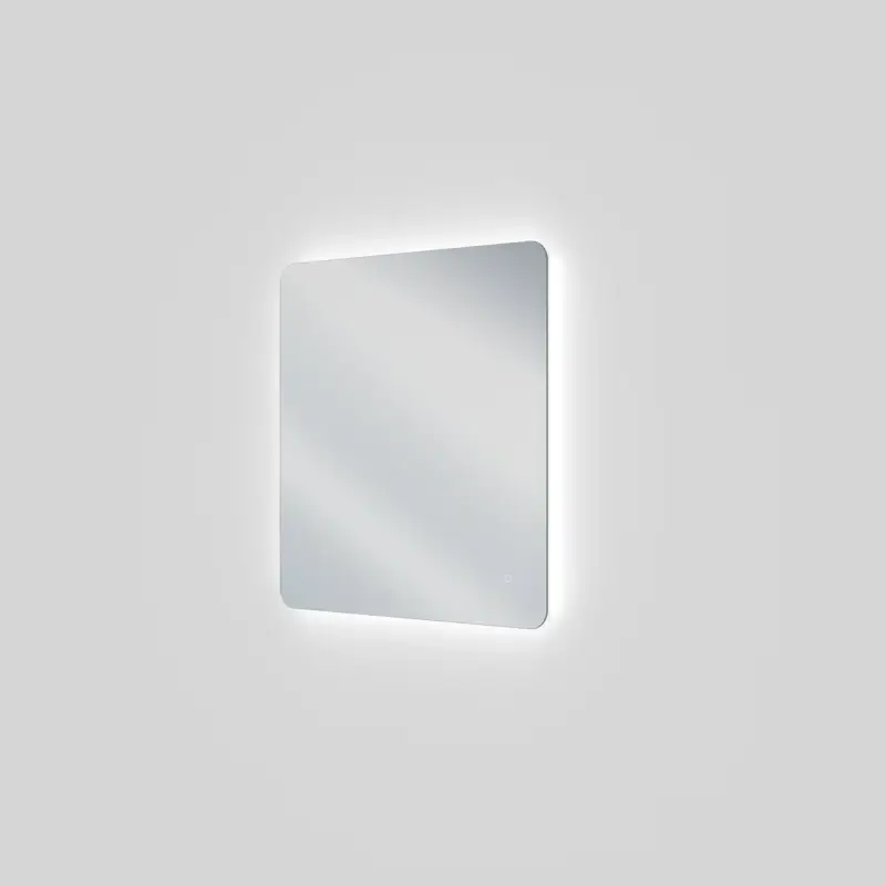 Heißes Angebot Linie Lux Badspiegel mit Beleuchtung: Abgerundete Ecken, 73 x 75 cm