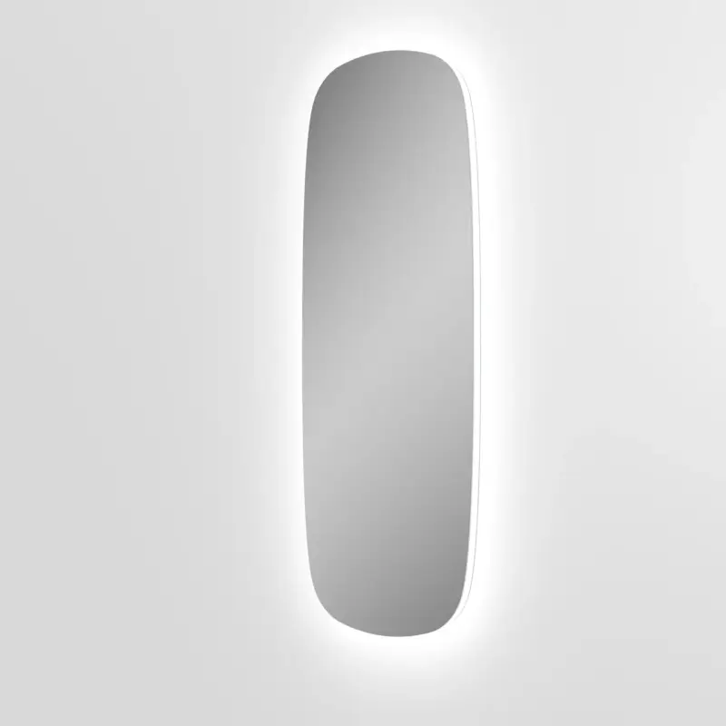 Balmani Cloud Badspiegel mit Beleuchtung: Organisch, 38 x 100 cm, mit Anti-Beschlag Spiegelheizung Nur Heute