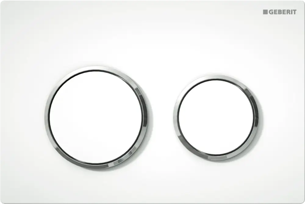 Saisonangebot Omega20 Betätigungsplatte: Weiß Glänzend, für Omega Einbauspülkasten