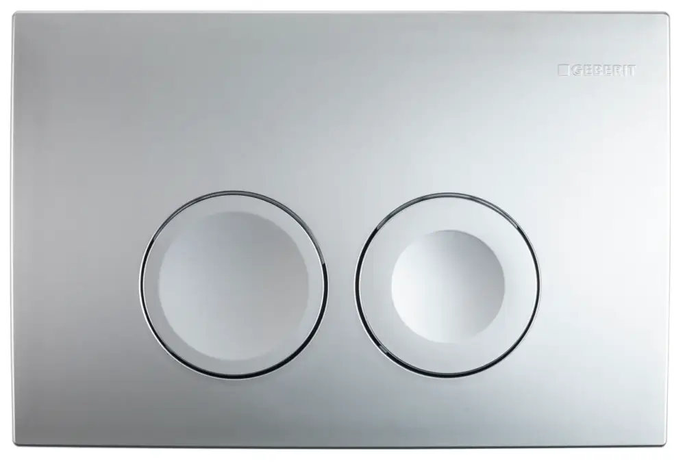 Neu Delta25 Betätigungsplatte, Chrom Matt, für Delta UP100 Einbauspülkasten