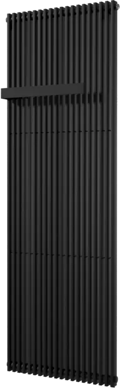 Vipera Corrason Badheizkörper, 60 x 180 cm, Zentralheizung, Schwarz matt, Seitenanschluss, 1819W Direkt Vom Hersteller