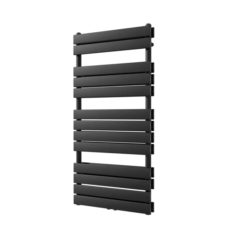 Must-Have Vipera Vulcan Doppelhandtuchheizkörper: 60 x 123 cm, Zentralheizung, Schwarz matt, Seiten- & Mittelanschluss, 1.317W