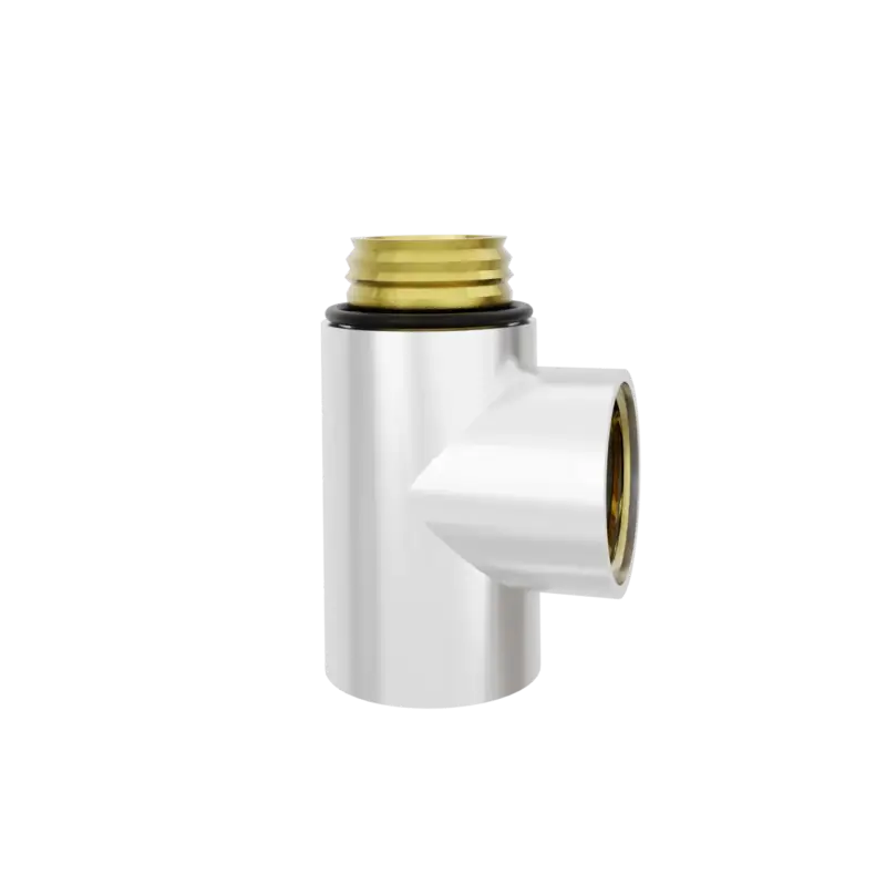 Santeg T-Stück für Zentralheizung Dual Fuel G1/2" hochglänzend Weiß Schnäppchen