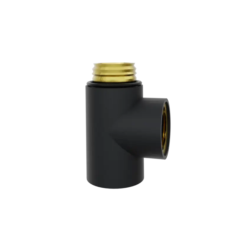 Markenprodukt Santeg T-Stück für Zentralheizung Dual Fuel G1/2" Schwarz matt