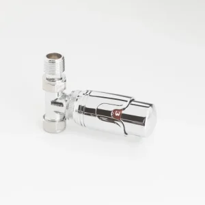 Vipera Frenti thermostatisches Heizkörperventil, 180° rechtswinkel, chrom Sonderaktion