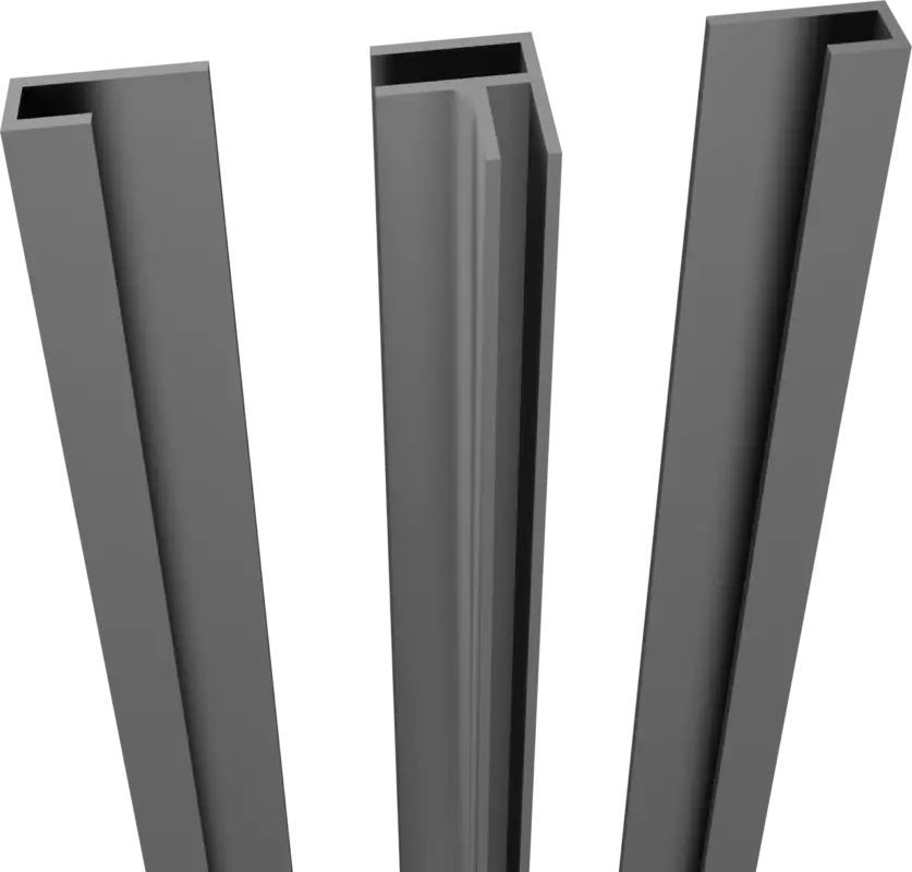 Sichere Zahlung Linie eckprofil + seitenprofile für Duschrückwand 260 cm Dakota