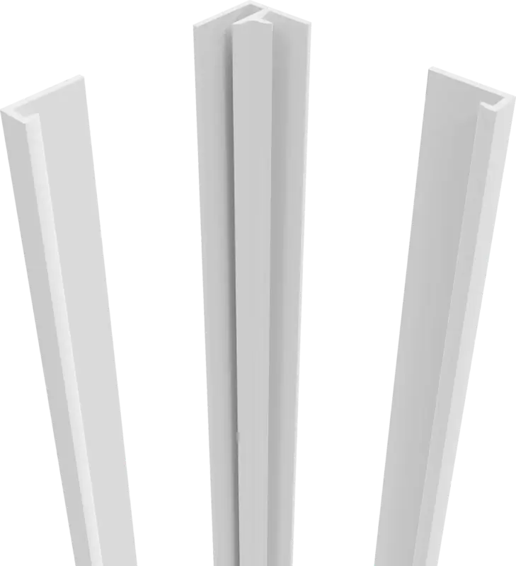 Luca Varess Artdeco Profilset Wandverkleidung 244 cm weiß matt Highlight
