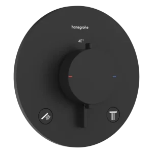 Top-Angebot Hansgrohe Ecostat Comfort S Thermostat-Duscharmatur: Unterputz, für 2 Verbraucher, Schwarz matt