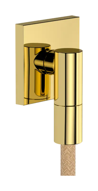 Sonderangebot Hansgrohe FixFit Fine E Wandanschlussbogen 1/2" Polished Gold Optic