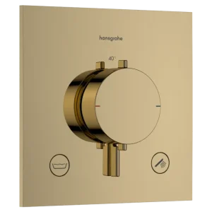 Geprüft Hansgrohe Ecostat Comfort E Unterputz Badewannenarmatur: für 2 Verbraucher, Polished Gold Optic EN1717