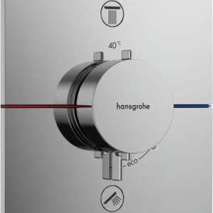 Abverkauf Hansgrohe Showerselect Comfort E Thermostat-Duscharmatur: Unterputz, für 2 Verbraucher, Chrom glänzend