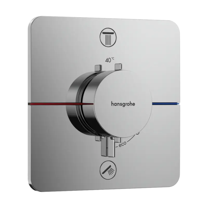 Preisknaller Hansgrohe Showerselect EN1717 Comfort Q Unterputz Badewannenarmatur: für 2 Verbraucher, Chrom glänzend