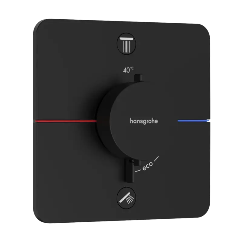 Aktuell Hansgrohe Showerselect Comfort Q Unterputz Badewannenarmatur 2 Verbraucher Schwarz matt