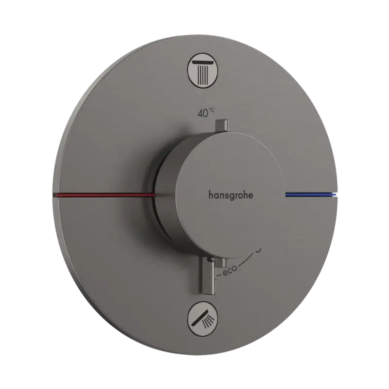 Solange Der Vorrat Reicht Hansgrohe Showerselect Comfort S Unterputz Badewannenarmatur 2 Verbraucher Brushed Black Chrome