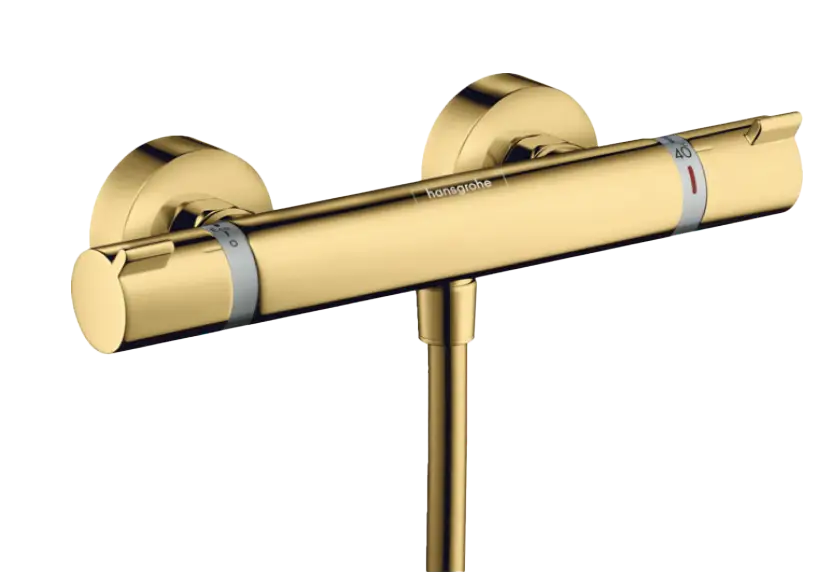 Abverkauf Hansgrohe Ecostat Comfort Thermostat-Armatur Duscharmatur Polished Gold Optic