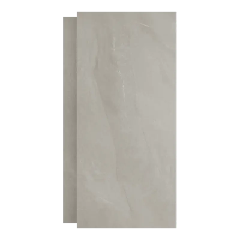 Echt Luca Varess Groovy Duschrückwand Set 2 x 120x260 cm, SPC, Bali Light Grey