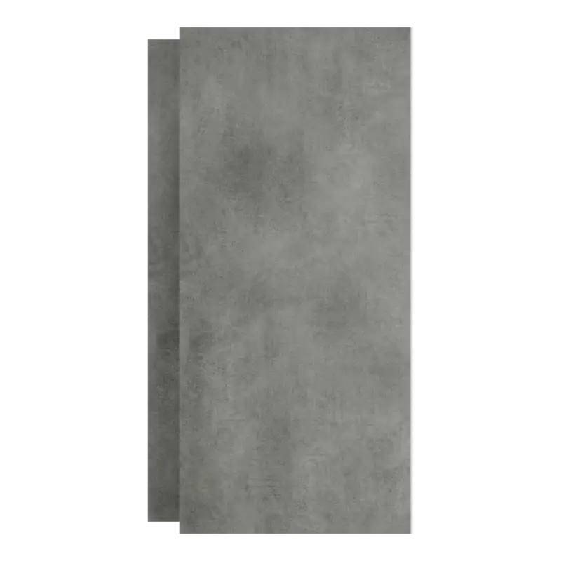 Letzte Chance Luca Varess Groovy Duschrückwand Set 2 x 120x260 cm, SPC, Colorado Grey