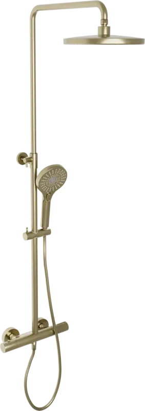 Blaufoss Onos 250 Duschsystem: Brushed Champagne Gold Garantierte Lieferung