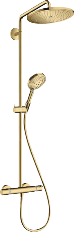 Expressversand Hansgrohe Croma Select S280 Duschsystem mit Thermostat-Armatur Polished Gold Optic