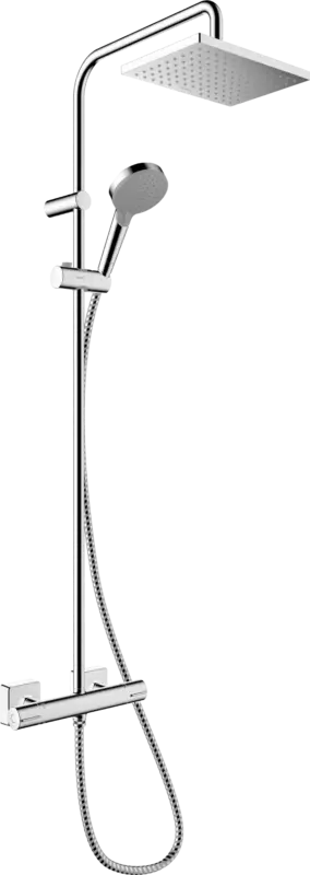 Begrenztes Angebot Hansgrohe Vernis Shape Duschsystem mit Thermostat-Armatur Chrom Glänzend