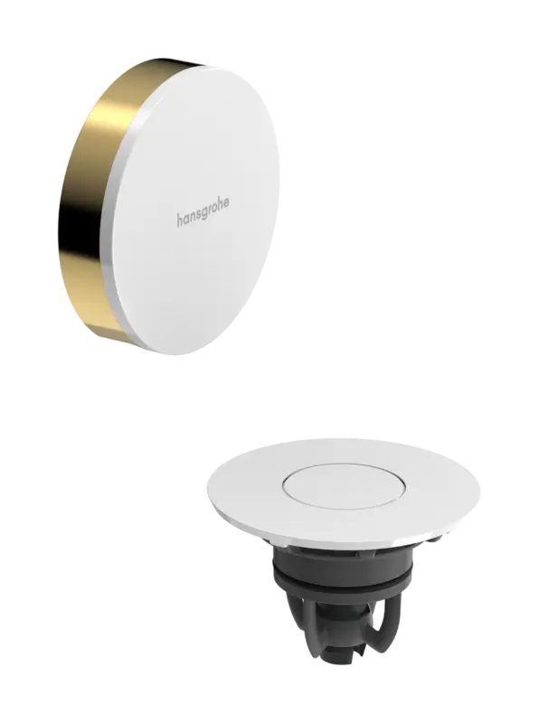Sonderangebot Hansgrohe Flexaplus Fertigset für Ab- und Überlauf Polished Gold Optic