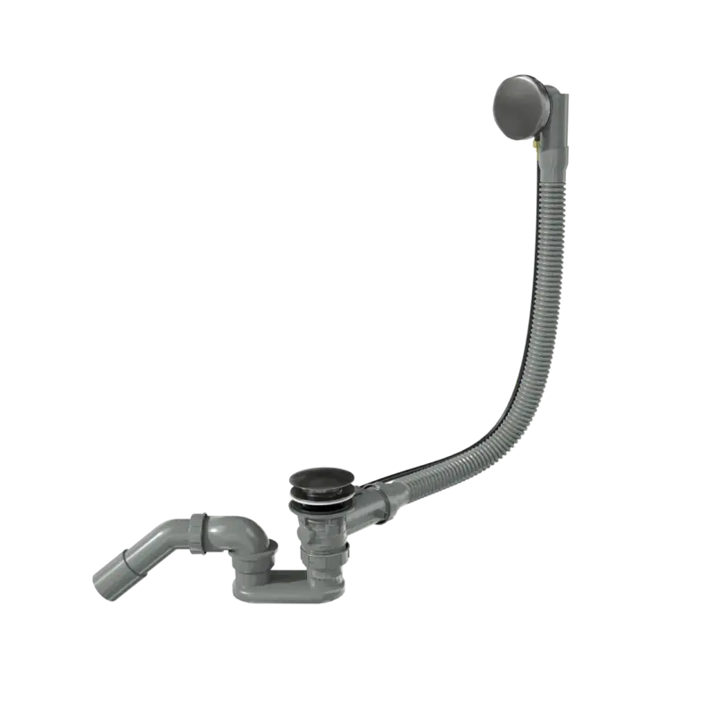 Jetzt Bestellen Santeg Unibath Flat Badewannen-Ablauf mit Überlauf, CoolMetal gebürstet, 70 cm