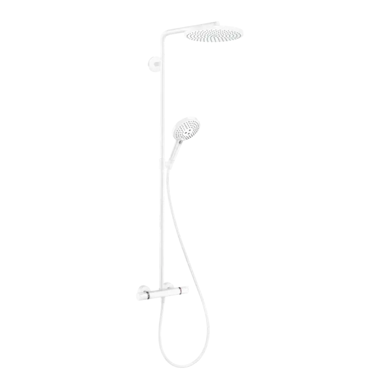 Bestpreis Hansgrohe Raindance Select S240 Duschsystem mit Thermostat-Armatur Weiß Matt
