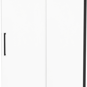 Zertifiziert Luca Varess Boltano Dusche Schiebetür 120 cm x 200 cm Klarglas matt Schwarz profil