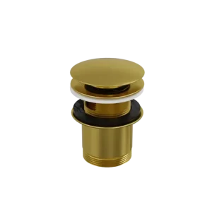 Santeg Unibath Ablaufventil Badewanne, verriegelbar, Brushed Gold Neue Ware