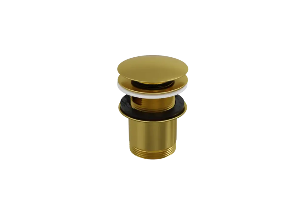 Santeg Unibath Ablaufventil Badewanne, verriegelbar, Brushed Gold Neue Ware