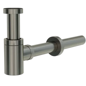 Kracherpreis Santeg Styledrain MINI-X Ablauf für Handwaschbecken, Gunmetal gebürstet, 32 mm